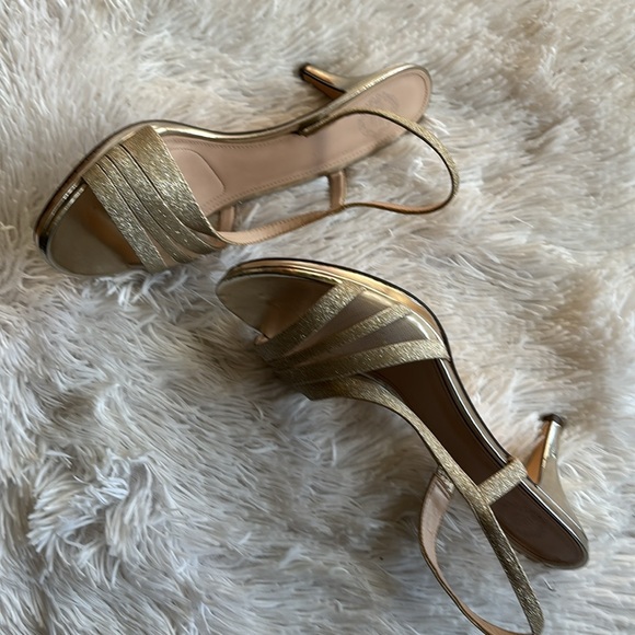 Women’s I. Miller Sz 10M platinum glitter embellished strap formal heel sandals - Picture 13 of 13